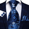 Cravate de mariage en soie à motif cachemire orange et argent pour homme, style créateur, avec boutons de manchette, style tendance, pour soirées d'affaires, livraison directe