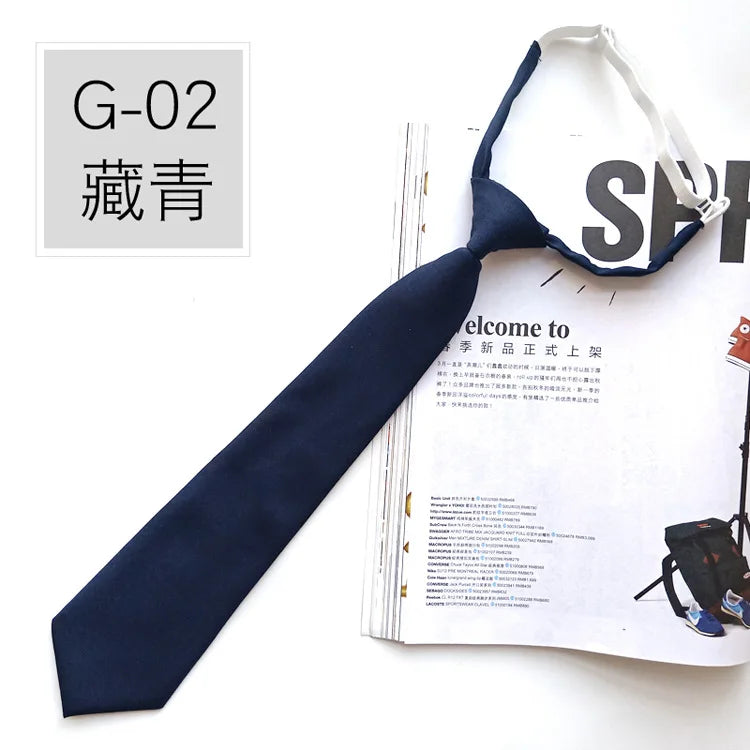 Corbata elástica de 7 cm para niños, corbata escolar para niños, niñas y bebés, corbata de color liso a la moda para bodas, corbata de boda.