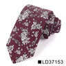 Nouvelle cravate florale pour hommes et femmes, cravate fine en coton pour mariage, cravates décontractées pour hommes, costumes classiques, cravates à imprimé floral