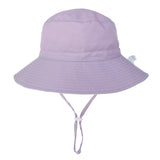 Girls Boys Outdoor Anti UV Beach Cap Summer Baby Sun Hat Swimming Hat Kids Bucket Cap with Adjustable Chin Strap 0-8 Years