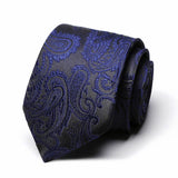 Cravate classique en soie pour homme, 48 couleurs, 7,5 cm, de luxe, à rayures, fine, pour costume, mariage, fête