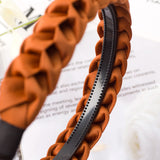 Braided Headband Women Girls Elastic Hairbands Non-slip Fashion Weaving Hair Hoop Bands Female Bezel Hair Accessories Headwear