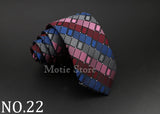 Cravate tissée jacquard pour homme, classique, à carreaux, rayée, en polyester, tendance, pour mariage, affaires, fête, costume, robe, cadeau