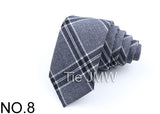 Nouvelles cravates en polyester TR souple pour hommes, fines, à carreaux, pour affaires, robe de mariée, papillon, accessoires de cou quotidiens