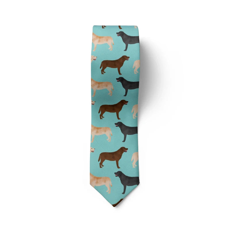 Nouvelle mode crâne punk tendance hommes cravate nouveauté 8 cm mince décontracté chien nylon hommes cravate fête mariage fête accessoires cravate cravate