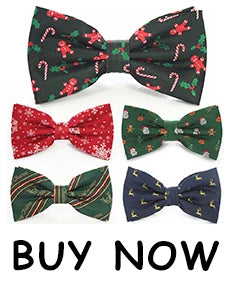 JEMYGINS Cravates de Noël pour hommes 9 cm en soie rouge de bonne qualité, ensemble de pinces à cravate imprimées pour fête, mariage, festival, cadeau