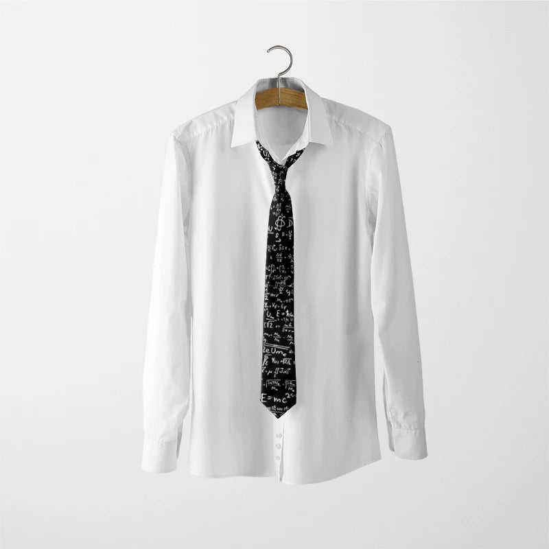 Cravate pour homme, motif animal drôle, motif paon, motif mathématique, en polyester, style décontracté, idéal pour les affaires ou les soirées.