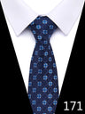 Cravate homme 7,5 cm, style nouveau, bleu, vert et orange, motif cachemire, motif floral, pour mariage, travail