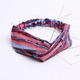 2020 Fashion Bohemian Headband Print Hairbands For Women Girls Vintage Cross Knot Turban Bandanas Headwear Hair Accessories