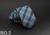 Cravate tissée jacquard pour homme, classique, à carreaux, rayée, en polyester, tendance, pour mariage, affaires, fête, costume, robe, cadeau