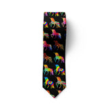 Nouvelle mode crâne punk tendance hommes cravate nouveauté 8 cm mince décontracté chien nylon hommes cravate fête mariage fête accessoires cravate cravate