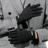 Herren Winter Warme Arctic Fleece Strickhandschuhe Touchscreen Warme Anti-Rutsch-Reithandschuhe am Handgelenk Winddichte hochelastische Wollhandschuhe Damen