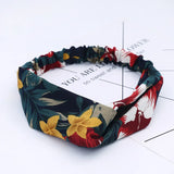 2020 Fashion Bohemian Headband Print Hairbands For Women Girls Vintage Cross Knot Turban Bandanas Headwear Hair Accessories