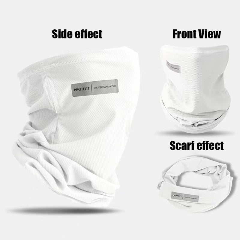 Summer 3D Ice Silk Masks Anti-UV Quick-drying Face Covering Sunscreen Breathable Unisex Simple Neck Protection Hanging Ear Scarf