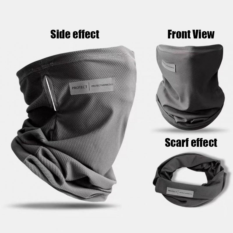 Summer 3D Ice Silk Masks Anti-UV Quick-drying Face Covering Sunscreen Breathable Unisex Simple Neck Protection Hanging Ear Scarf