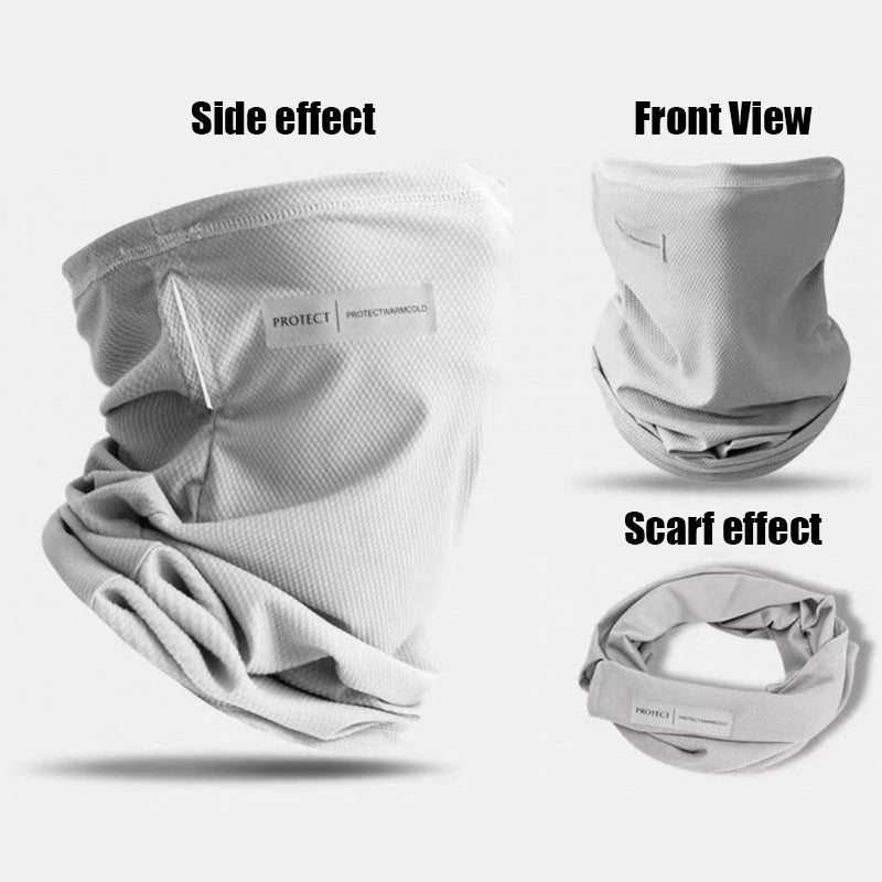Summer 3D Ice Silk Masks Anti-UV Quick-drying Face Covering Sunscreen Breathable Unisex Simple Neck Protection Hanging Ear Scarf