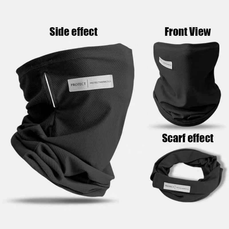 Summer 3D Ice Silk Masks Anti-UV Quick-drying Face Covering Sunscreen Breathable Unisex Simple Neck Protection Hanging Ear Scarf