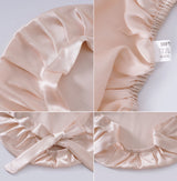 Pure Silk Hair Bonnets For Women Sleeping Cap Luxury Natual Silk Sleep Cap Night Bonnet Caps Hair Protection Turban Head Wraps