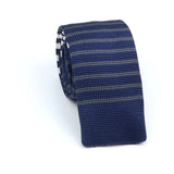 Cravate en tricot pour homme, tendance, fine, rayée, tissée, tricotée, colorée, chaude, design, idée cadeau