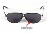 Double Lens Sunglasses and Reading Glasses Dual Function Glasses Metal Eyeglass Frame Sunglasses