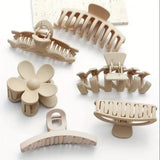 6Pcs Women Fashion Claw Clip Set Headwear Large Hair Claw Multiple Styles Korean For Girls Shark Clips Barrette Hair Accessories