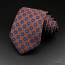 Cravate rayée pour homme, motif cachemire floral, marron et gris, idéale pour les loisirs, les affaires, le quotidien, les mariages, les fêtes, les accessoires, cadeau