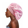 Newly Satin Night Hair Cap Women's Solid Sleeping Hat Sleep Care Bonnet Nightcap for Women Unisex Cap
