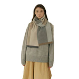 Écharpes en cachemire pour femme, écharpe chaude en tricot, châle simple et tendance, idéal pour les déplacements en voiture ou en hiver