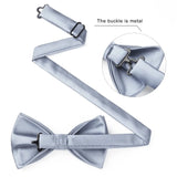 Hi-Tie Marque Soie Pré-noué Homme Nœud Papillon Mouchoir Boutons de Manchette Ensemble Nœud Papillon pour Homme Jacquard Solide Cachemire Floral Mariage Cadeau d'Affaires