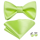 Dropshipping Jacquard Silk Mens Self Bow Tie Hanky Cufflinks Set Male Butterfly Knot Bowtie Wholesale for Male Wedding Business