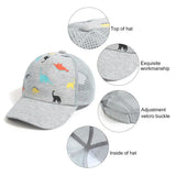 Printed Dinosaur Kids Sun Hat Toddler Baseball Hat for Baby Boys Girls Cap Age 0-5Y Sun Hat