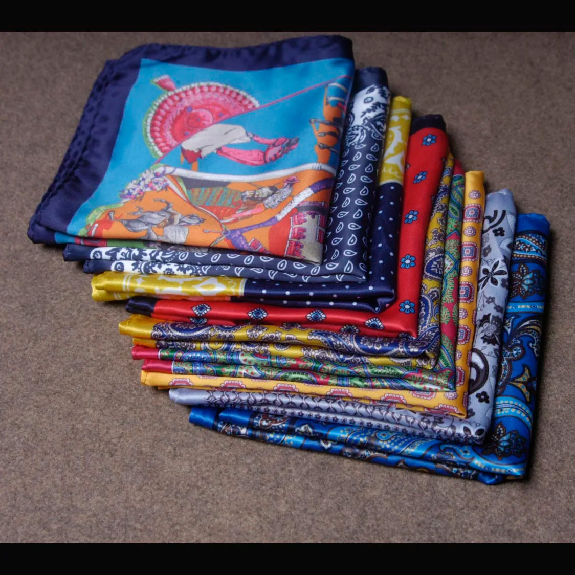 Mouchoir de poche de luxe pour homme, accessoire en soie, mouchoir de poche, foulard de poche, motif cachemire, pois, fête, mariage, bal de promo