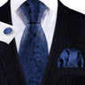 Ensemble élégant de cravates et boutons de manchette en soie à fleurs multiples pour homme, cravate jacquard à fleurs pour mariage, entreprise, fête, événement, Barry.Wang