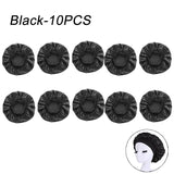 New Women's Satin Solid Wide-brimmed Sleeping Hat Unisex Head Wrap Elastic Band Cap Hair Care Bonnet Night Hat bonnet de nuit