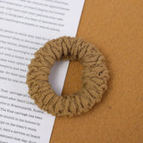High Elastic Thicken Hair Rope Towel Pleated Scrunchie High Ponytail Holders Rubber Band Elastic Women Hair Ring Hair Accessory