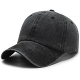 Hat Men's Washed Coated Baseball Cap Color Tile Korean Version Simple Dome Cap Solid Color Sports Sun Hat