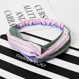 Fashion WomenFloral Headband Hair Accessories Leopard Cross Knotted Bow Chiffon Hair Band Girls Headdress Ladies Hoop Headwear