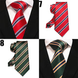Cadeaux pour hommes EASTEPIC : cravates rayées, cravates rouges pour messieurs en vêtements raffinés, accessoires à la mode pour les occasions sociales