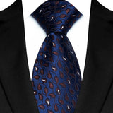 Cravate classique en cachemire pour homme, motif floral de luxe, motif à pois, 8 cm, jacquard, pour homme, pour affaires, mariage, fête, accessoire de tous les jours