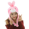 Cute Cosplay Costume Green Headgear Female Beanie Caps Cartoon Winter Autumn Hats Plush Hat Big Frog Eyes Hat Rabbit Bunny Ears