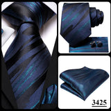 Hi-Tie – Cravate de mariage en soie violette unie à motif cachemire pour homme, ensemble de qualité avec boutons de manchette et mouchoir, cadeau tendance, livraison directe