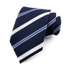 Cravate pour homme 8 cm, motif rayé, jacquard tissé, cravate Ascot, pour homme, pour fête de mariage