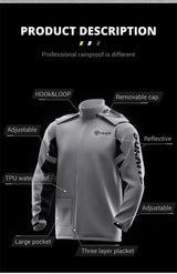 Motorcycle Raincoat Men Women Waterproof 100% Motorcycle Rider Raincoat Suit Moto Raincoat Rain Coat Jacket Pants Biker Rain Set