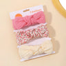 3Pcs/set Elastic Soft Headband for Baby Hair Accessories Newborn Bows Headwear Printing Toddler Bandage Ribbon Bowknot Headscarf