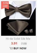 Hi-Tie Marque Soie Pré-noué Homme Nœud Papillon Mouchoir Boutons de Manchette Ensemble Nœud Papillon pour Homme Jacquard Solide Cachemire Floral Mariage Cadeau d'Affaires