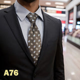 Cravates classiques jaunes et marron pour hommes, tenue de soirée, mariage, école, livraison directe