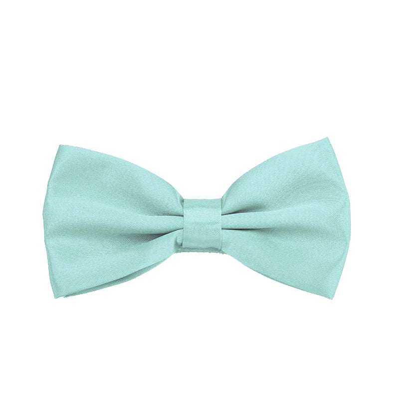 Men Bowties Classic Satin Bowtie Hot Sale Gentleman Necktie For Wedding Party Adjustable Solid Colorful Men Bow Ties Neck Cravat