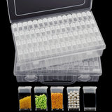 Clearance_1pc 32/40/42/48/56/64 Slots Plastic Storage Box, DIY Diamond Painting Beads Charms Jewelry Accessories Organizer Box_C
