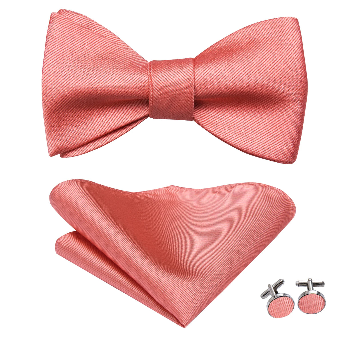 Dropshipping Jacquard Silk Mens Self Bow Tie Hanky Cufflinks Set Male Butterfly Knot Bowtie Wholesale for Male Wedding Business