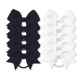 10Pcs/lot Grosgrain Ribbon Pigtail Hair Bows Elastic Hair Ties Hair Bands Holders Girls Baby Hair Accessories for Baby Infants